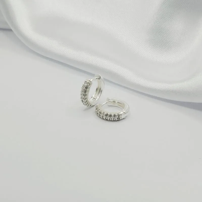 BRINCO ARGOLINHA ARTICULADO COM ZIRCÔNIA CRISTAL G
