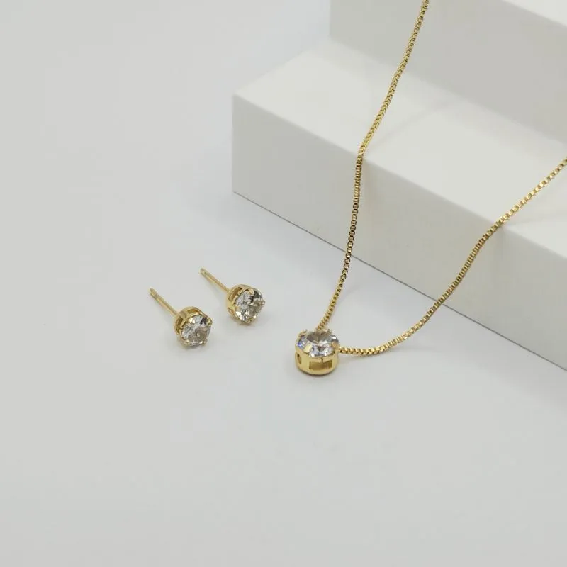 CONJUNTO VENEZIANA COM PONTO DE LUZ CRISTAL