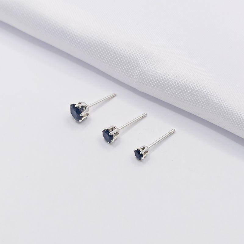 BRINCO TRIO DE PONTO DE LUZ AZUL ESCURO