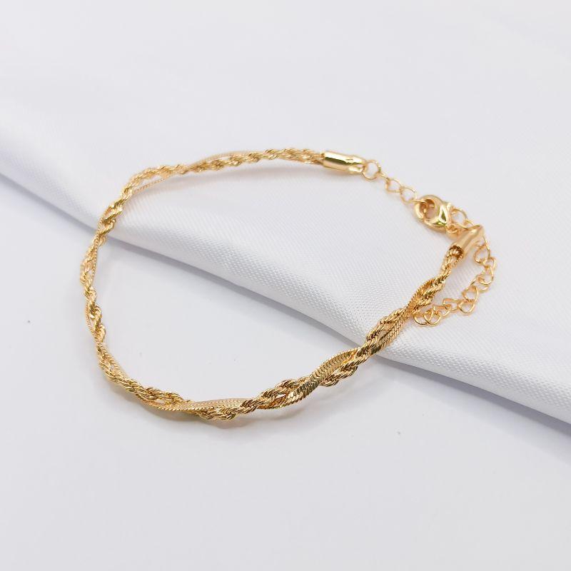 PULSEIRA CORDÃO BAIANO E FITA TRANÇADOS