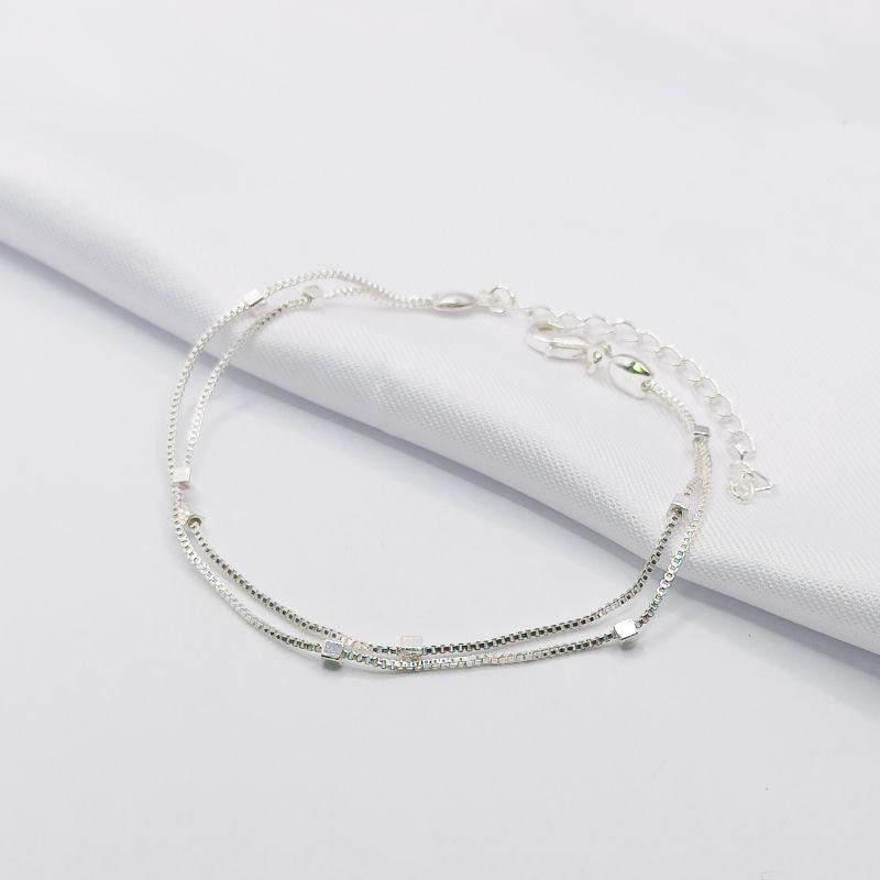 PULSEIRA DUPLA VENEZIANA COM QUADRADINHOS