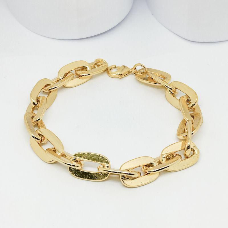 PULSEIRA ELO OVAL GRANDE E LISO