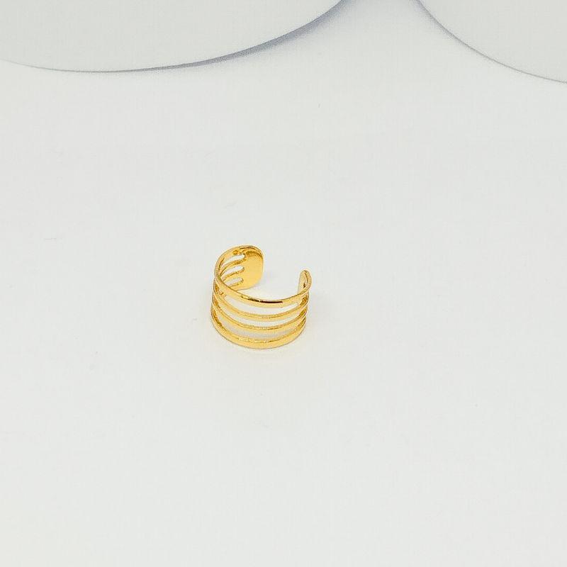 PIERCING FAKE COM QUATRO FILEIRAS FINAS E LISAS