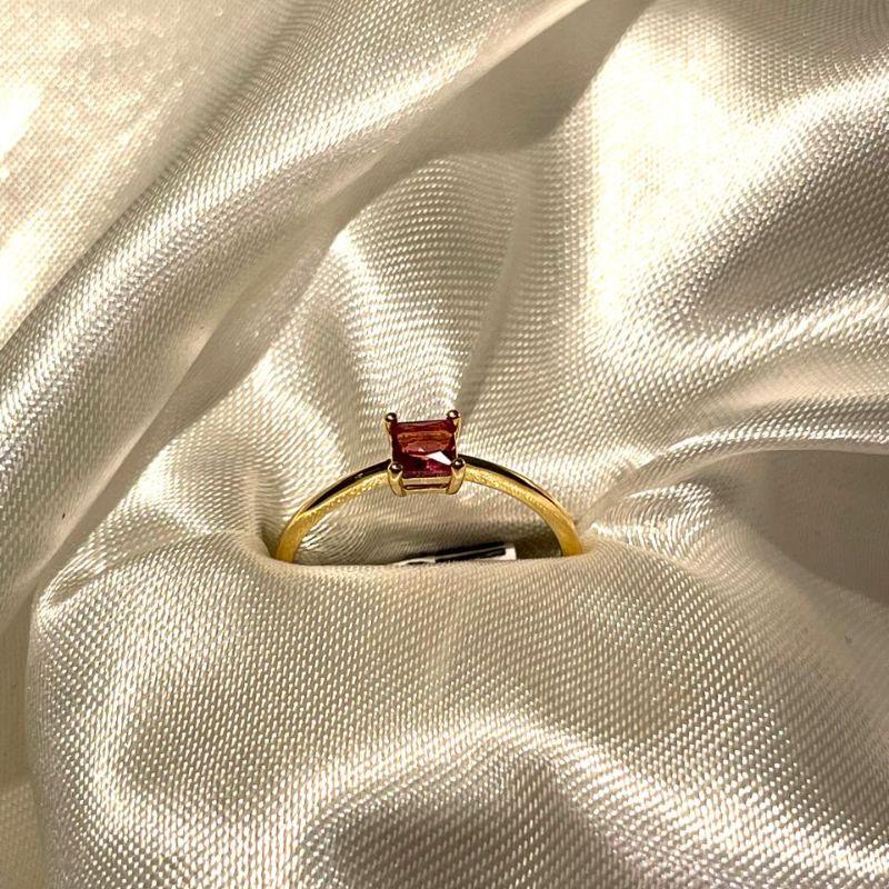 ANEL  CRISTAL QUADRDO ROSE