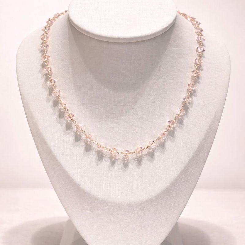 COLAR ELO COM PEDRINHAS DE CRISTAL