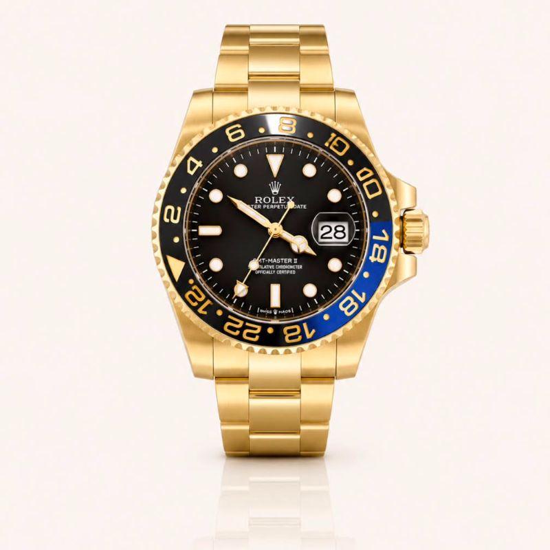 RELOGIO ROLEX OURO FUNDO PRETO
