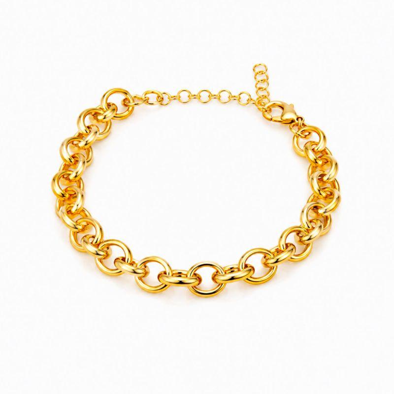 PULSEIRA ELO PORTUGUES DOURADA