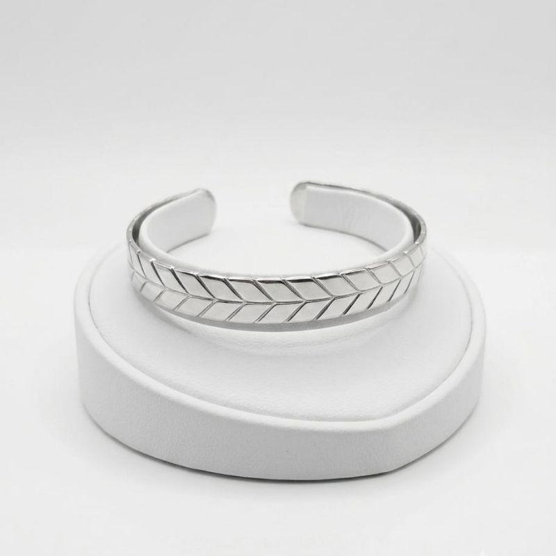 BRACELETE DE AÇO ESCAMA DE PEIXE