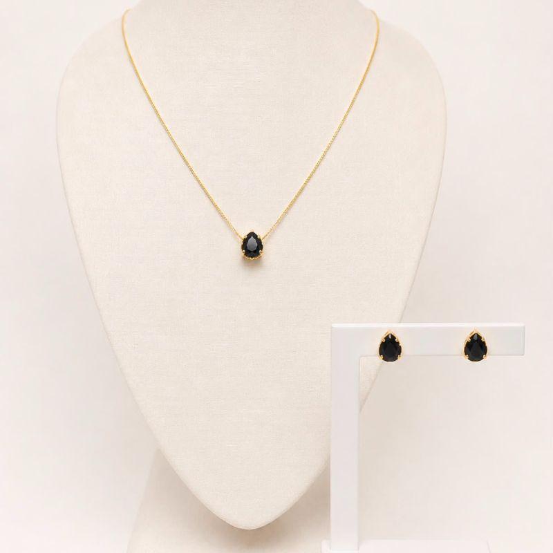 CONJUNTO DE PEDRA PRETA
