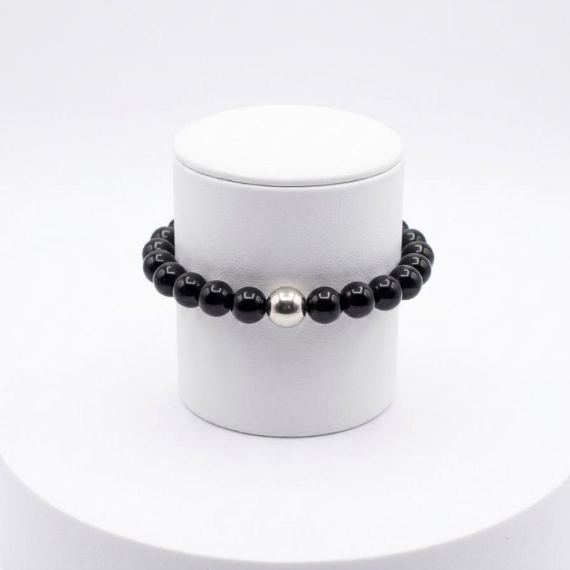 PULSEIRA DE VIDRO PRETA